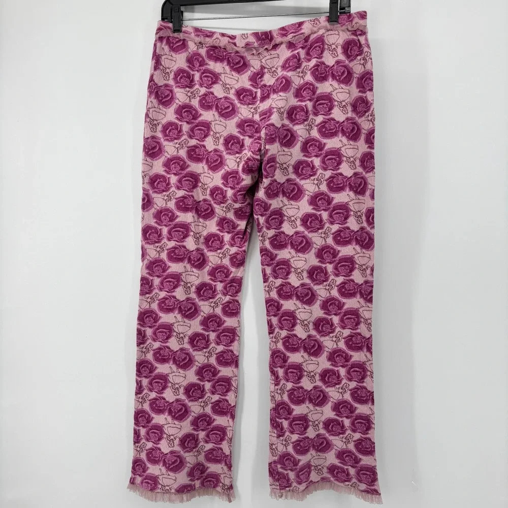 Disney Alice in Wonderland Pink Rose Floral Pajama Pants Tulle  Womens Small - Picture 5 of 8